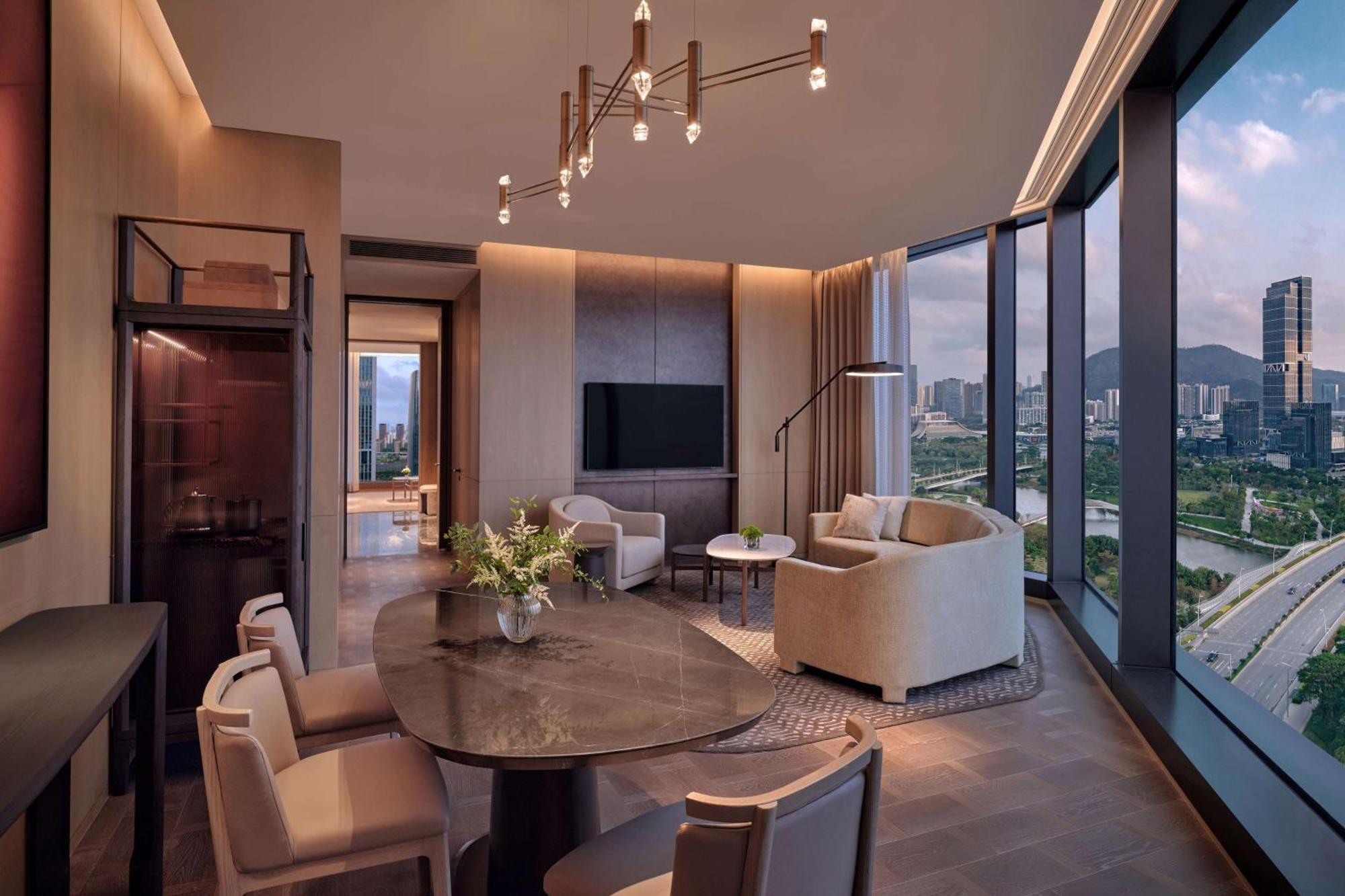 Conrad Shenzhen, The First Art Museum Hotel In Greater Bay Area With The Stunning Bay And Sunset View In The Hotel Terrace Exteriör bild