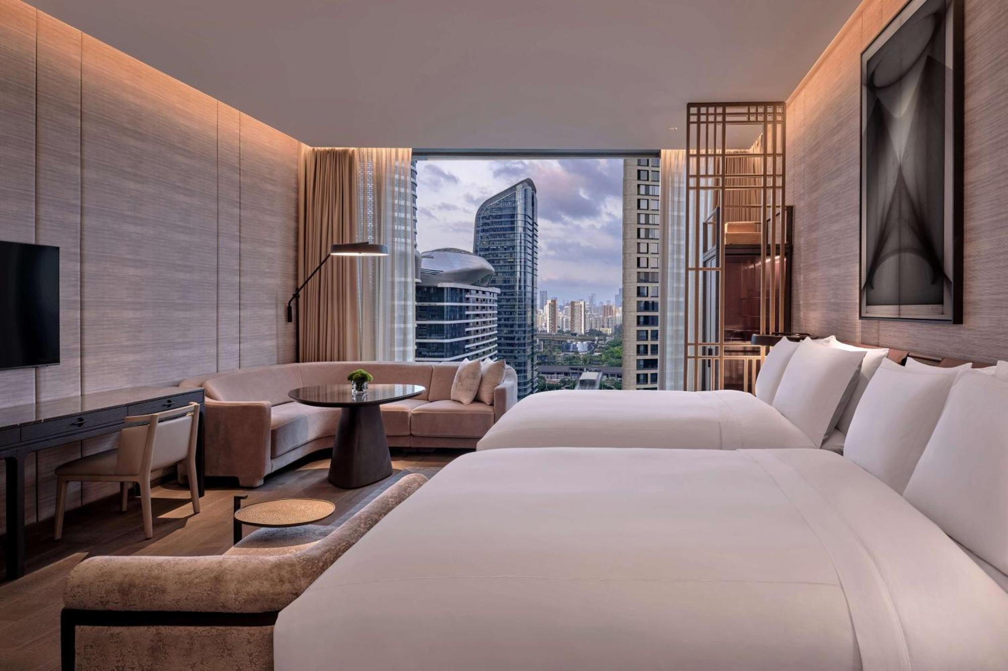 Conrad Shenzhen, The First Art Museum Hotel In Greater Bay Area With The Stunning Bay And Sunset View In The Hotel Terrace Exteriör bild