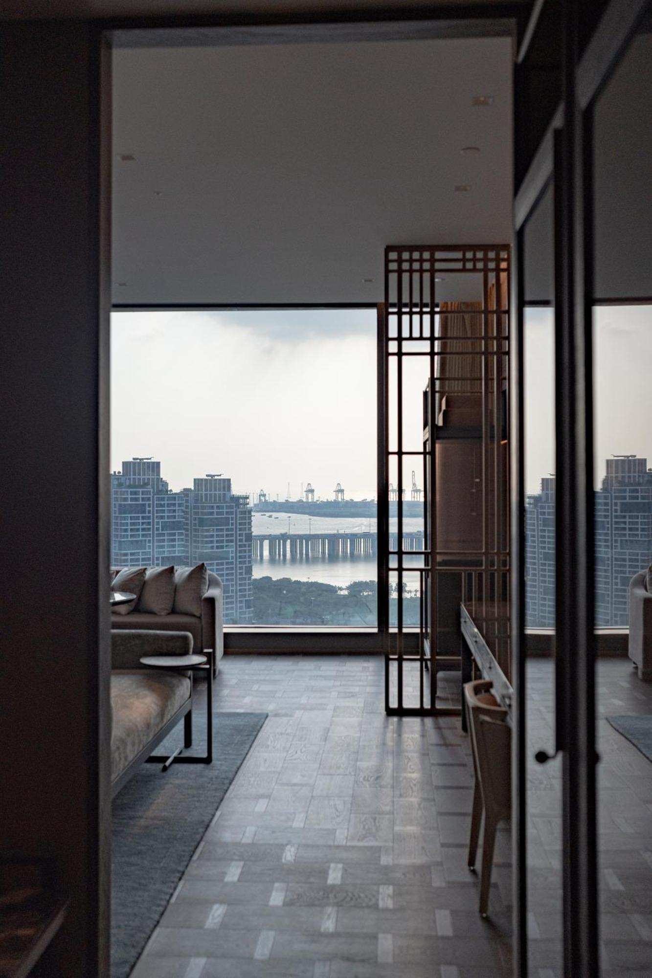 Conrad Shenzhen, The First Art Museum Hotel In Greater Bay Area With The Stunning Bay And Sunset View In The Hotel Terrace Exteriör bild